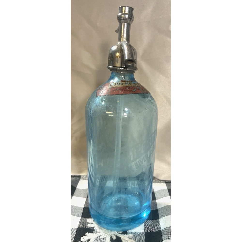 VTG SELTZER BOTTLE H LEMPERT /GOOD HEALTH K&S TOP (1179)